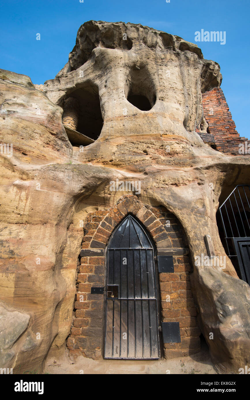 Entrance to Mortimer's Hole Cave at Brewhouse Yard Museum in Nottingham