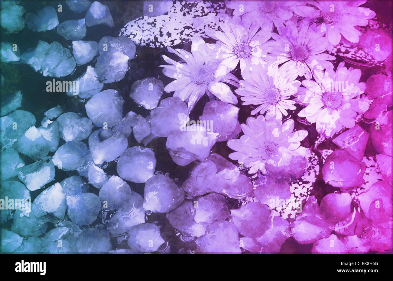 Innocence floral wallpaper hires stock photography and images Alamy