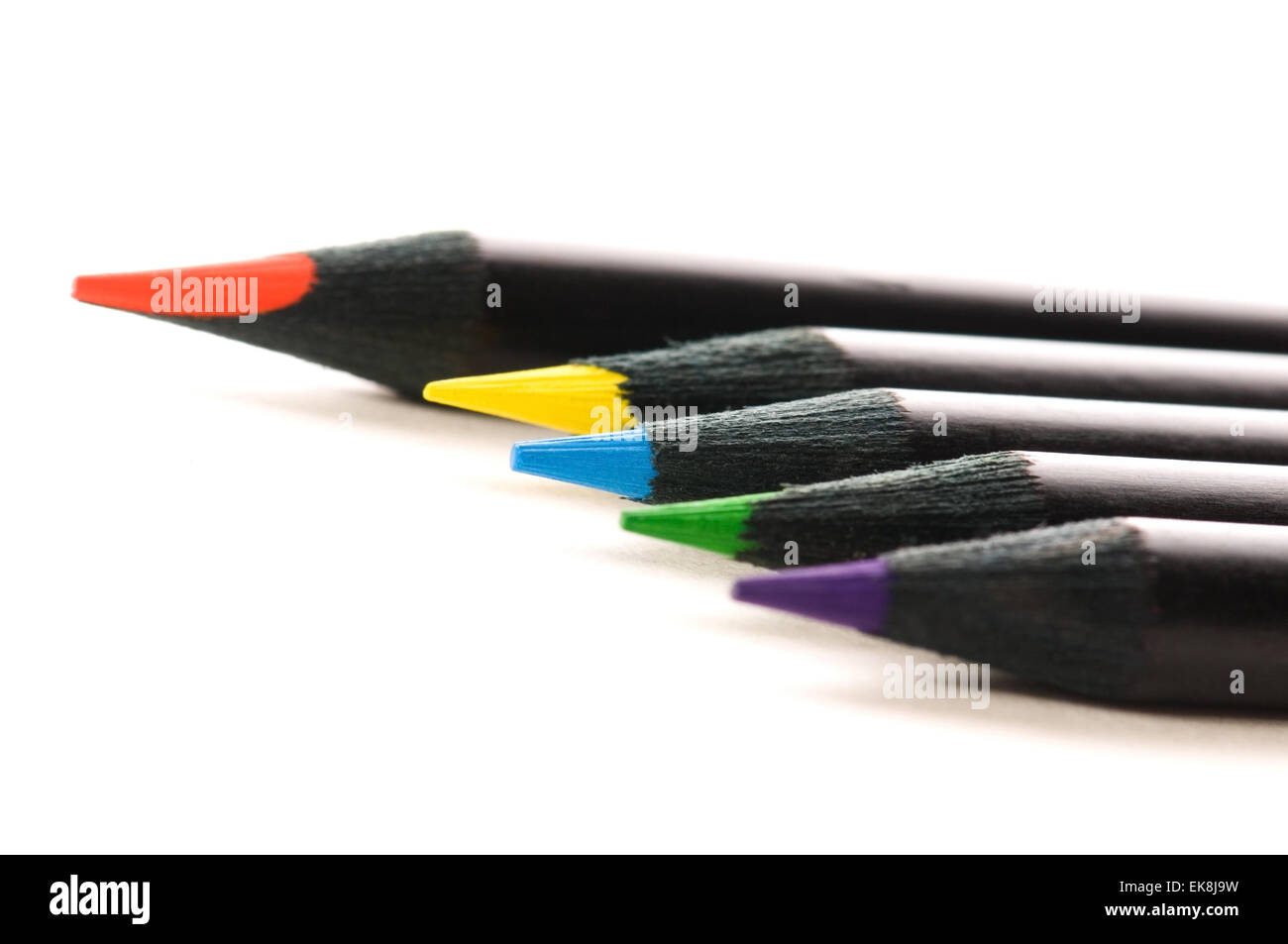 Collection of colorful pencils Stock Photo - Alamy