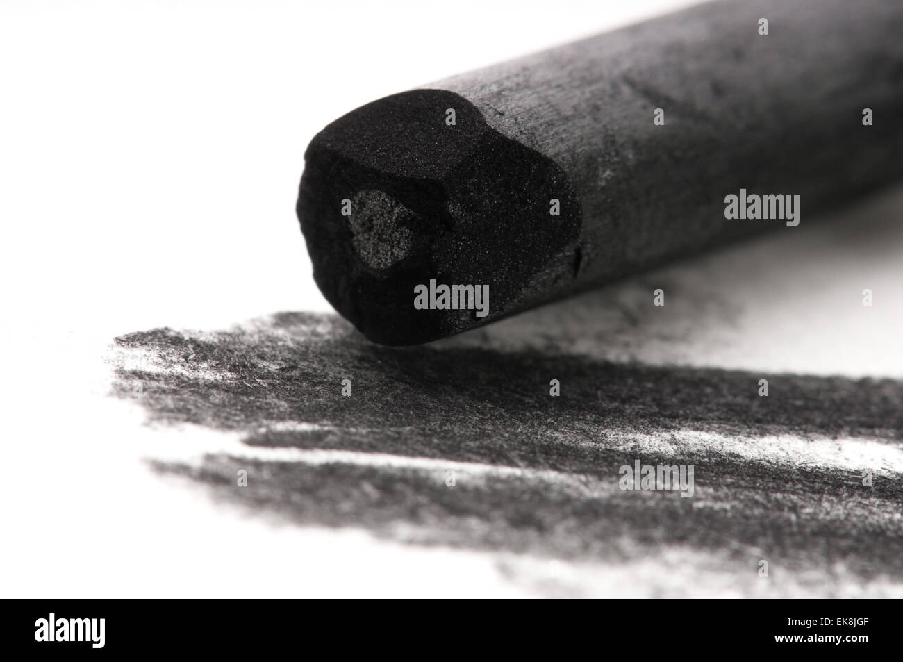 black charcoal with smudge Stock Photo - Alamy