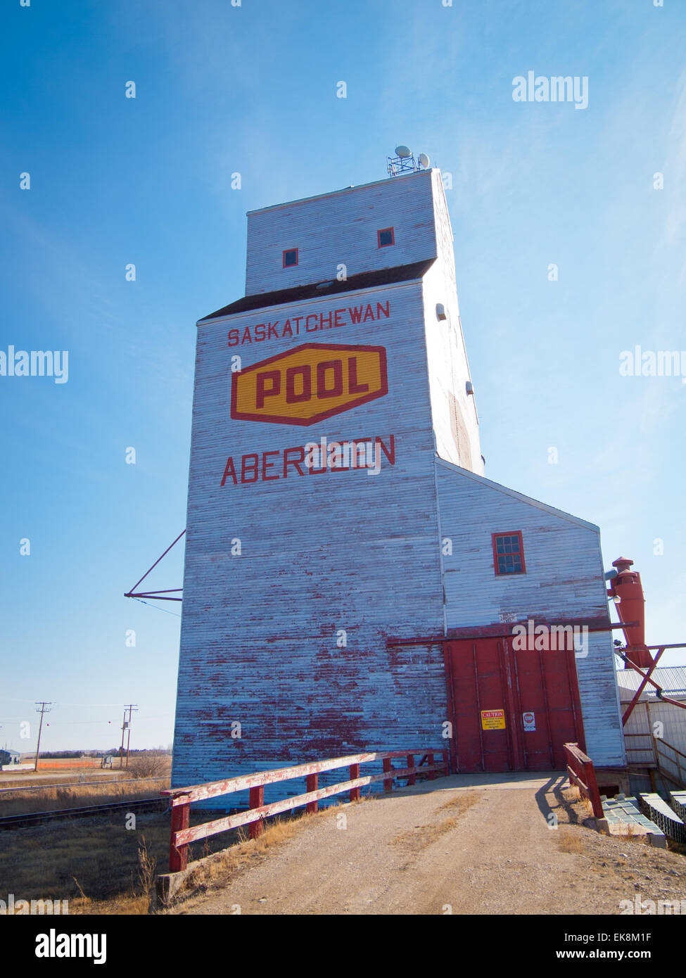 A view of the historic, Saskatchewan Wheat Pool grain elevator in