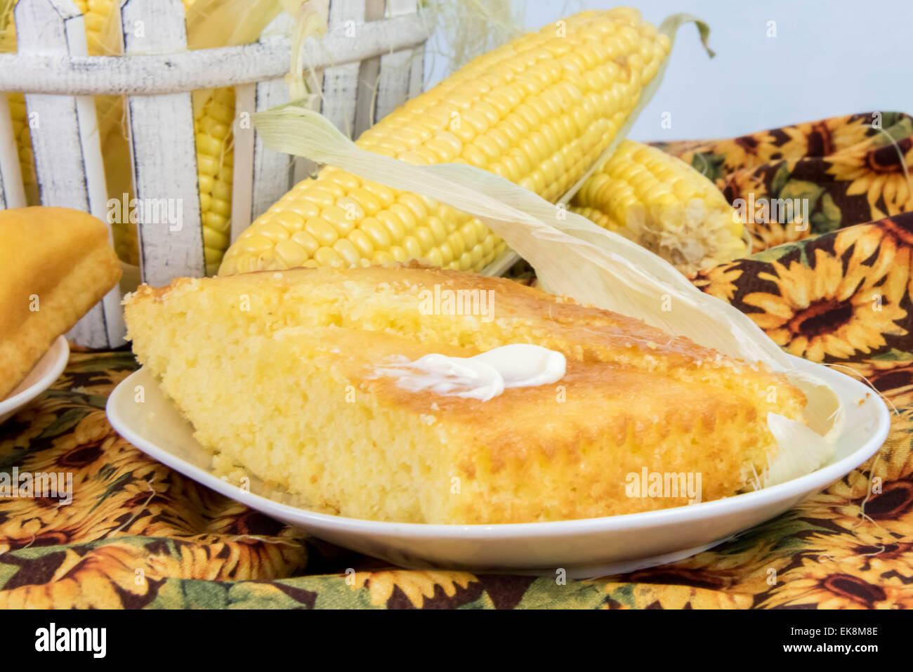 fresh oven baked loaf of cornbread Stock Photo Alamy