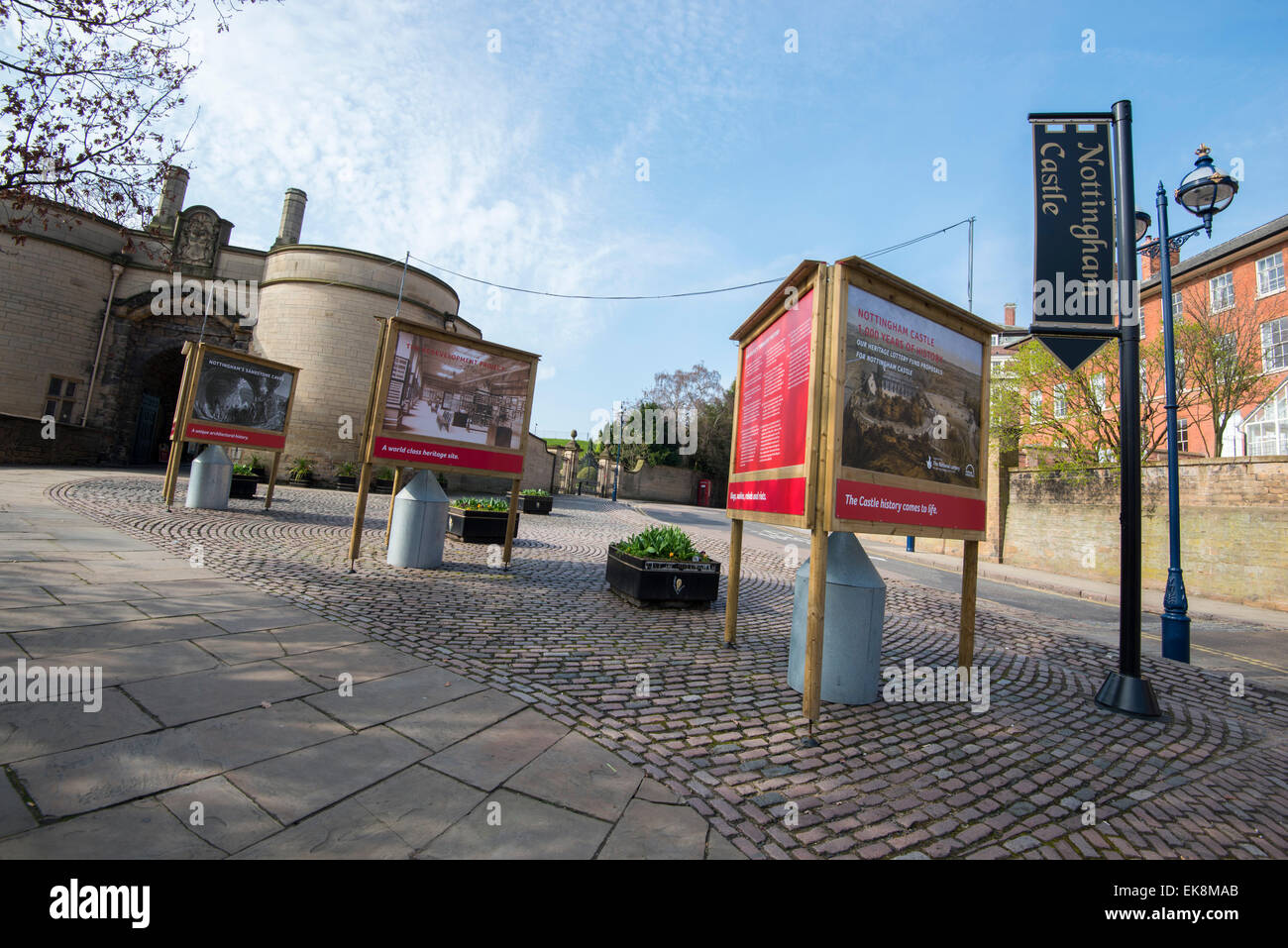 The gatehouse at Nottingham Castle, Nottinghamshire England UK Stock Photo