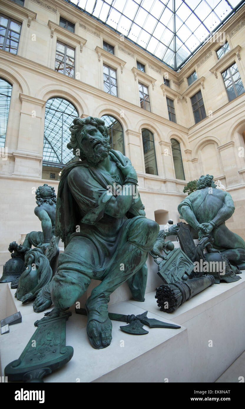Four Captives (Four Defeated Nations) in the Louvre Museum (Musee du  Louvre) in Paris, France Europe EU Stock Photo - Alamy