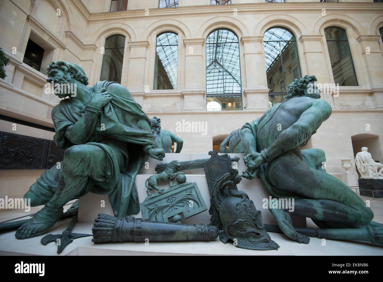 Four Captives (Four Defeated Nations) in the Louvre Museum (Musee du Louvre)  in Paris, France Europe EU Stock Photo - Alamy
