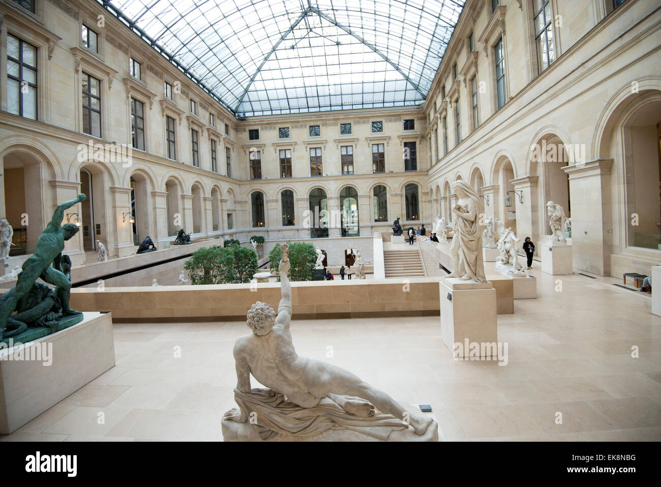 The Louvre Museum (Musee du Louvre) in Paris, France Europe EU Stock Photo