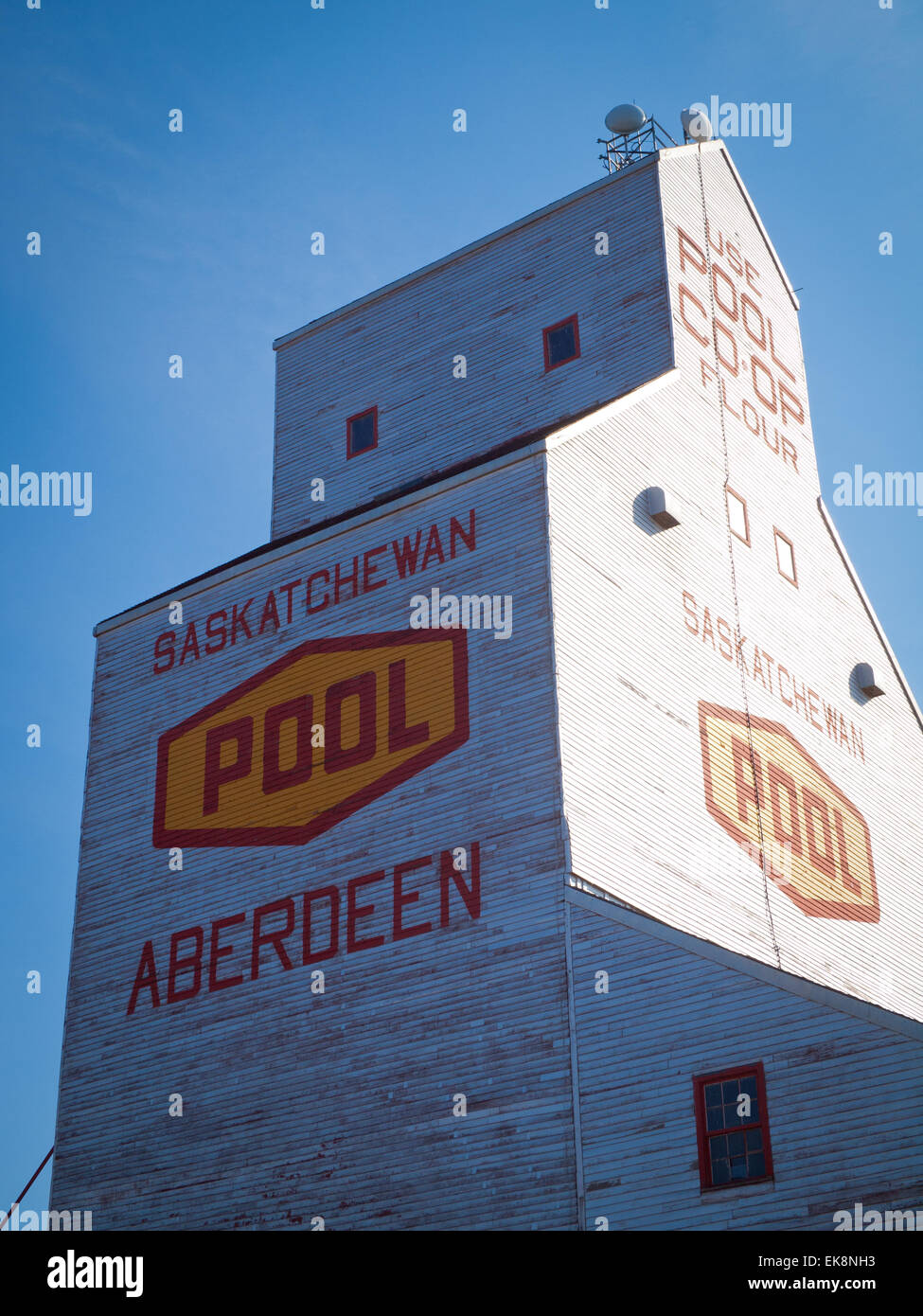 A view of the historic, Saskatchewan Wheat Pool grain elevator in