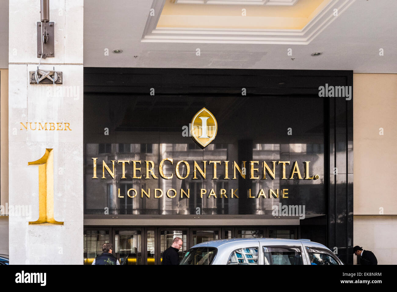 Intercontinental hotel Park Lane - London Stock Photo