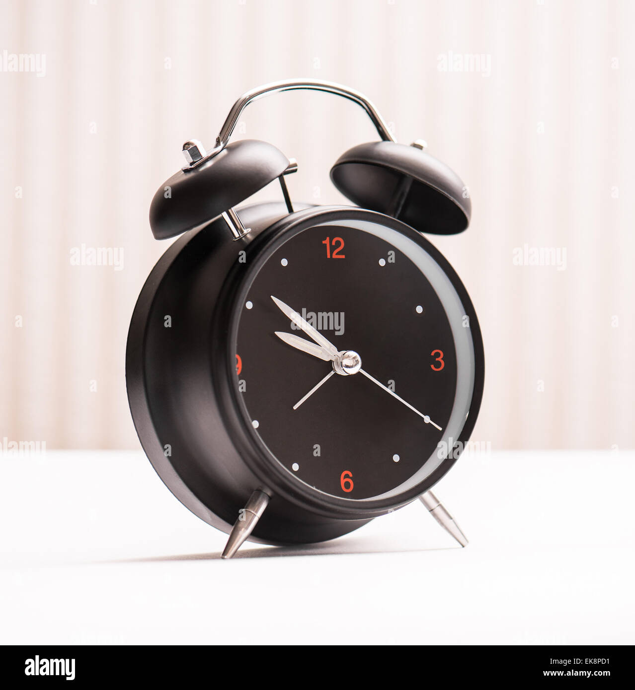 black alarm clock Stock Photo
