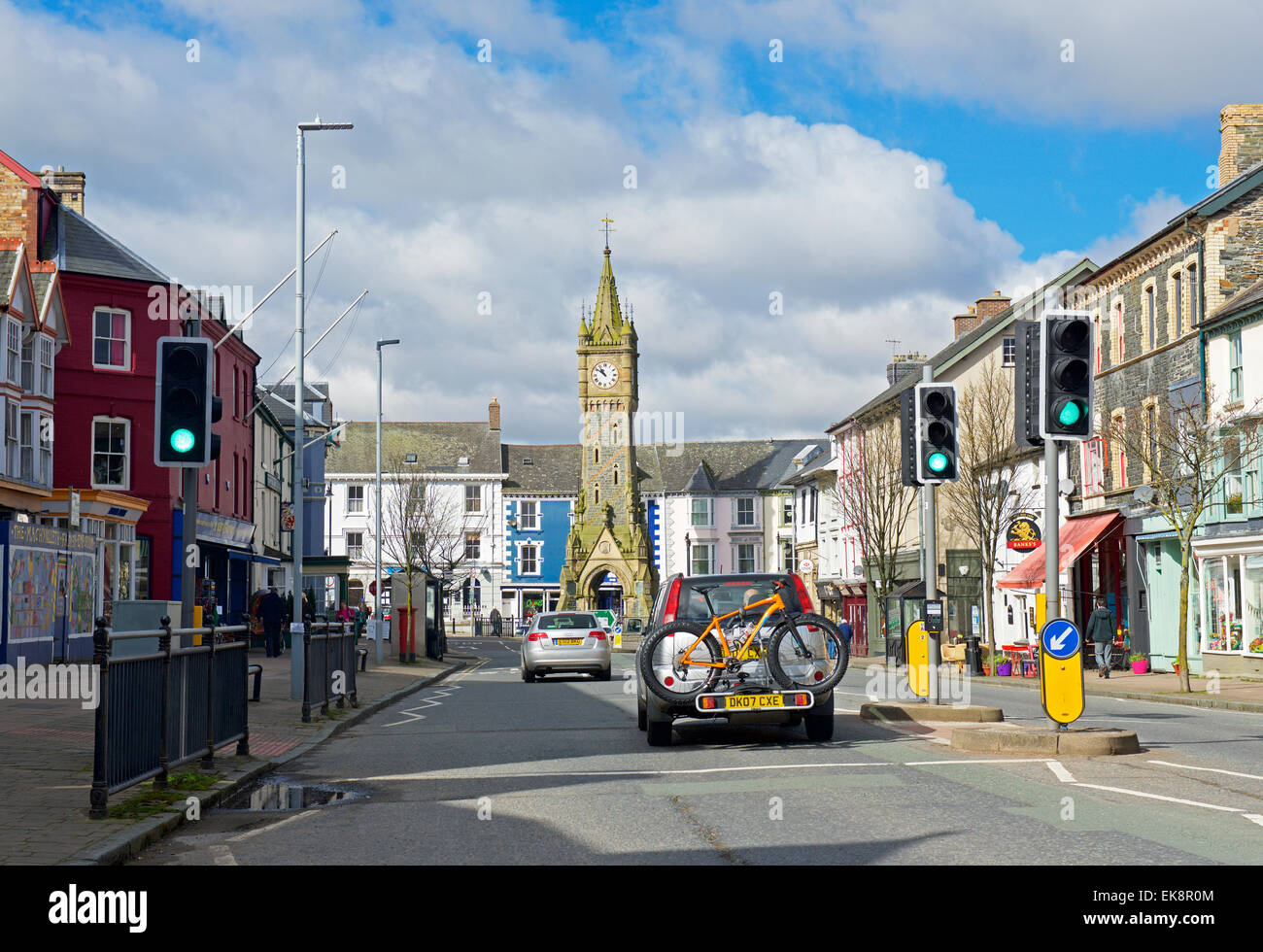 The High Street, Machynlleth, Powys, Wales UK Stock Photo Alamy