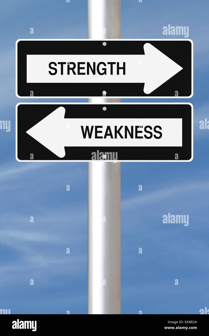 Strength and Weakness Stock Photo