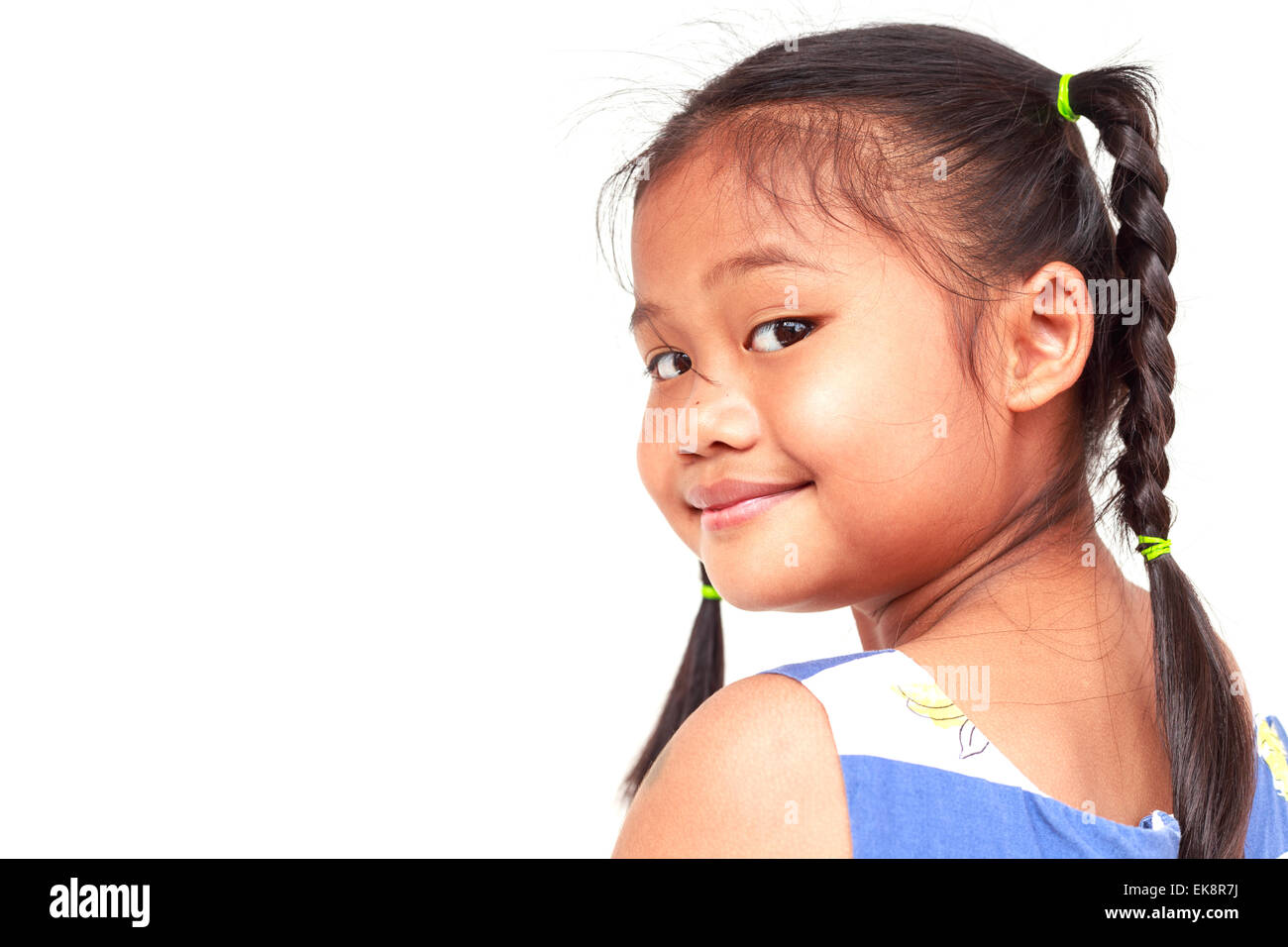 Young Asian girl isolated on white background Stock Photo - Alamy