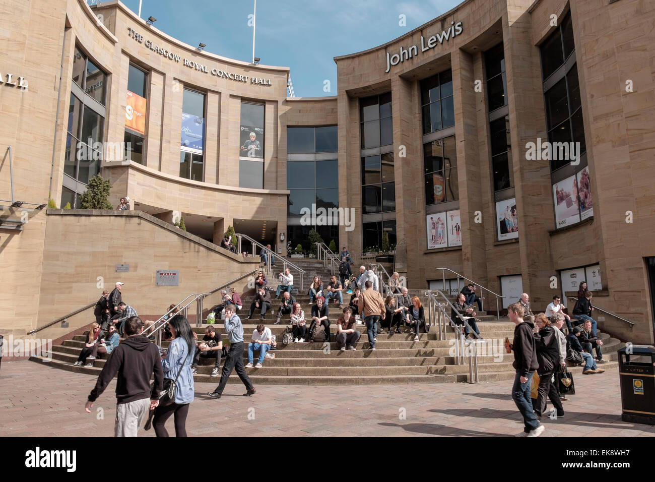 The Glasgow Steps, outside Buchanan Galleries and RSAMD, Buchanan Street, Glasgow, Scotland, UK Stock Photo