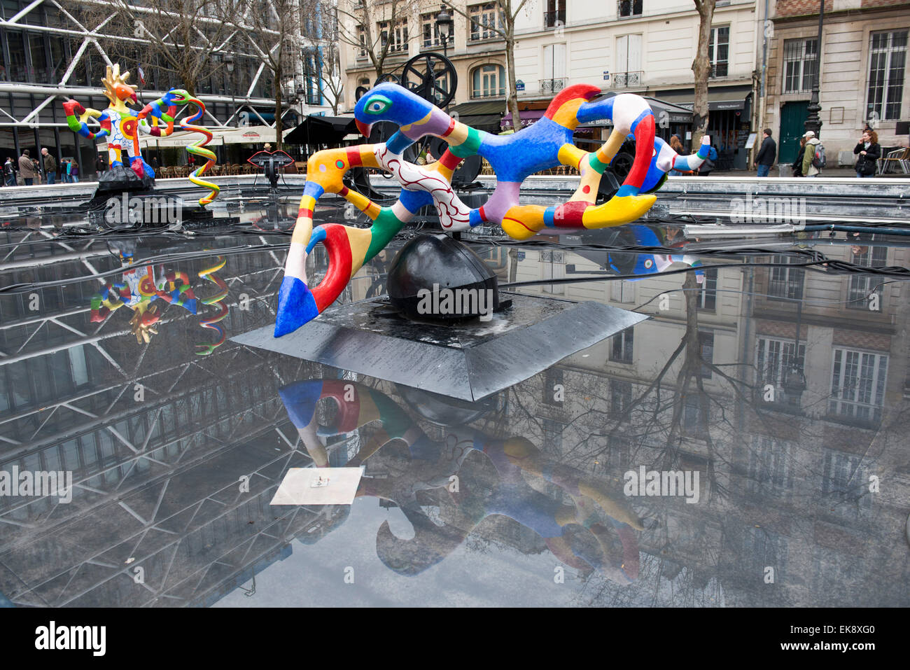 The Stravinsky Fountain in Paris, France Europe EU Stock Photo - Alamy