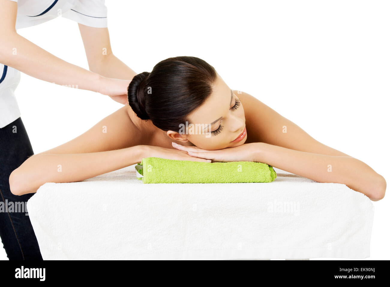 Massage therapy Stock Photo