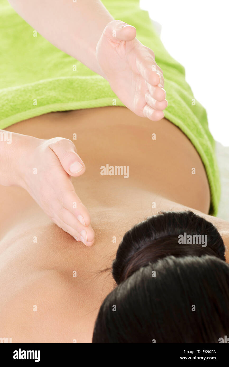 Massage therapy Stock Photo