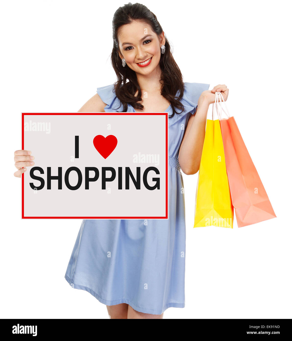 I Love Shopping Stock Photo Alamy