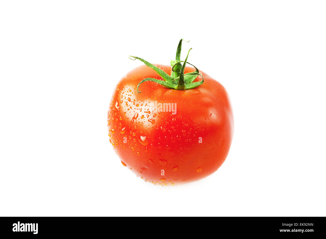 tomatoes with water drops isolated on white Stock Photo - Alamy