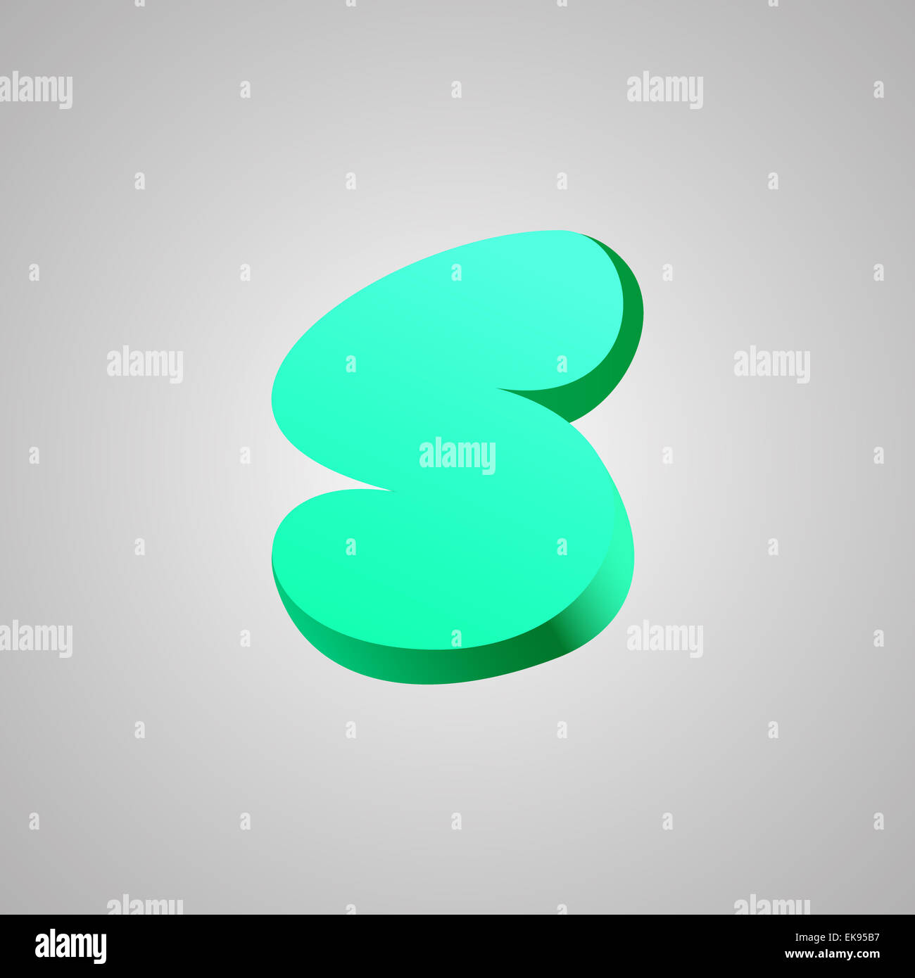 Letter S. Vector comic style font. EPS10 Stock Photo
