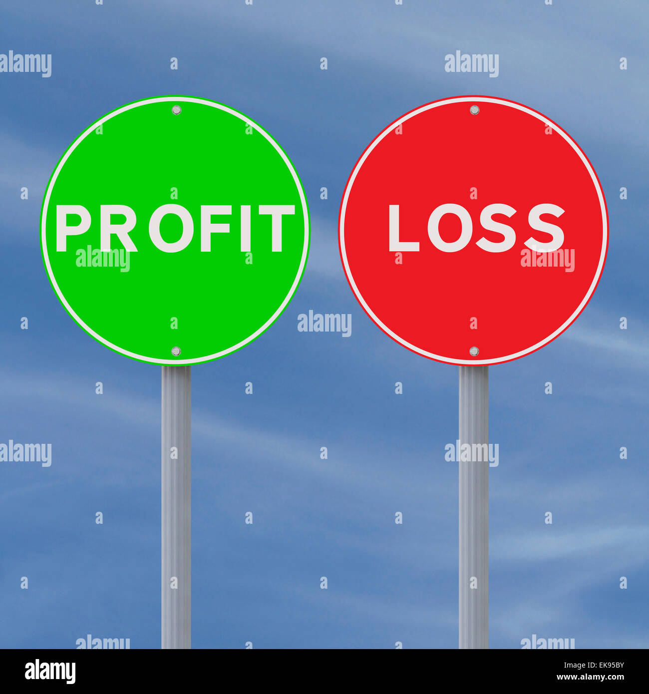 Profit or Loss Stock Photo