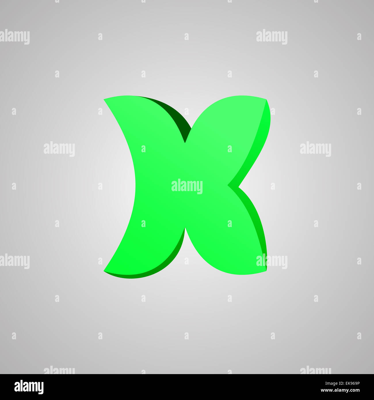 Letter X. Vector comic style font. EPS10 Stock Photo