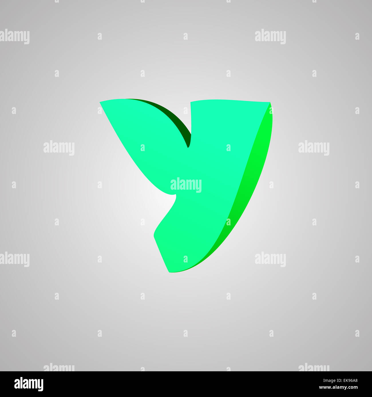 Letter Y. Vector comic style font. EPS10 Stock Photo