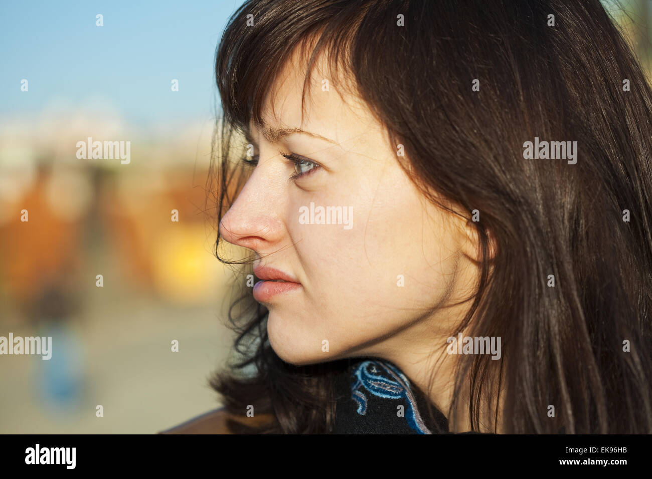Portrait of a young beautiful woman Stock Photo - Alamy