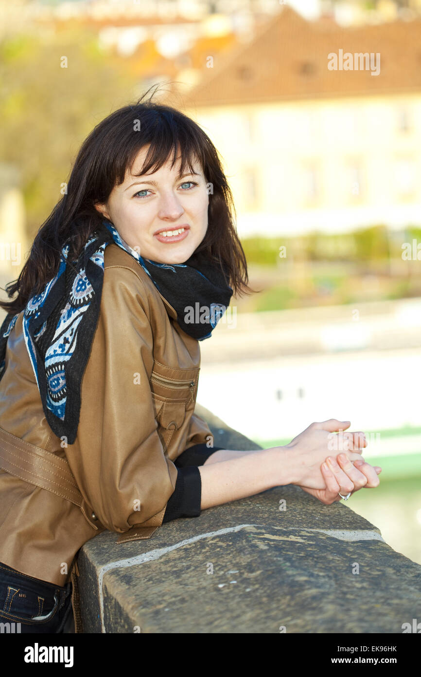 Portrait of a young beautiful woman Stock Photo - Alamy