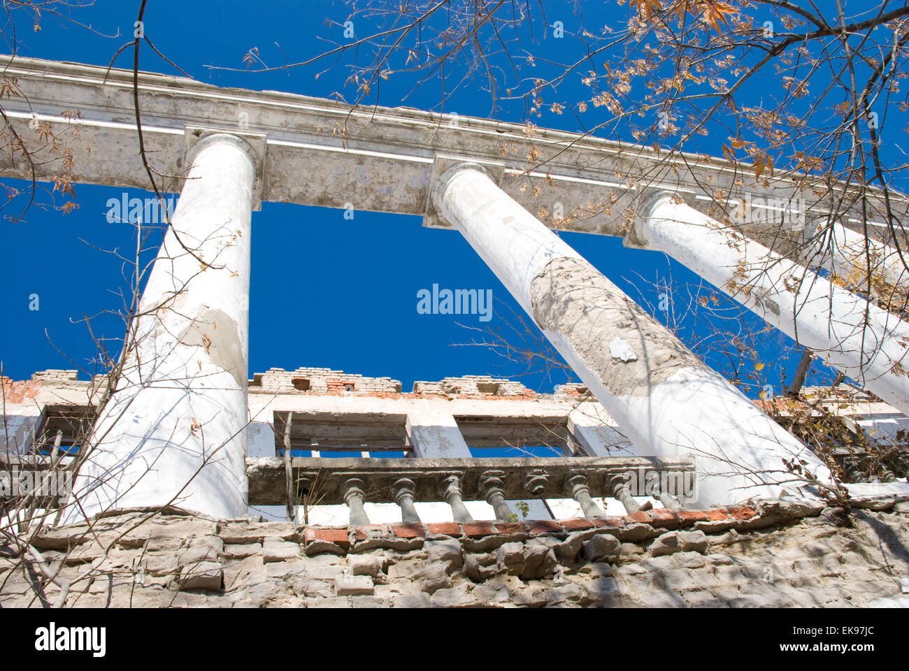 the ruins of an old building on the skyline Stock Photo - Alamy
