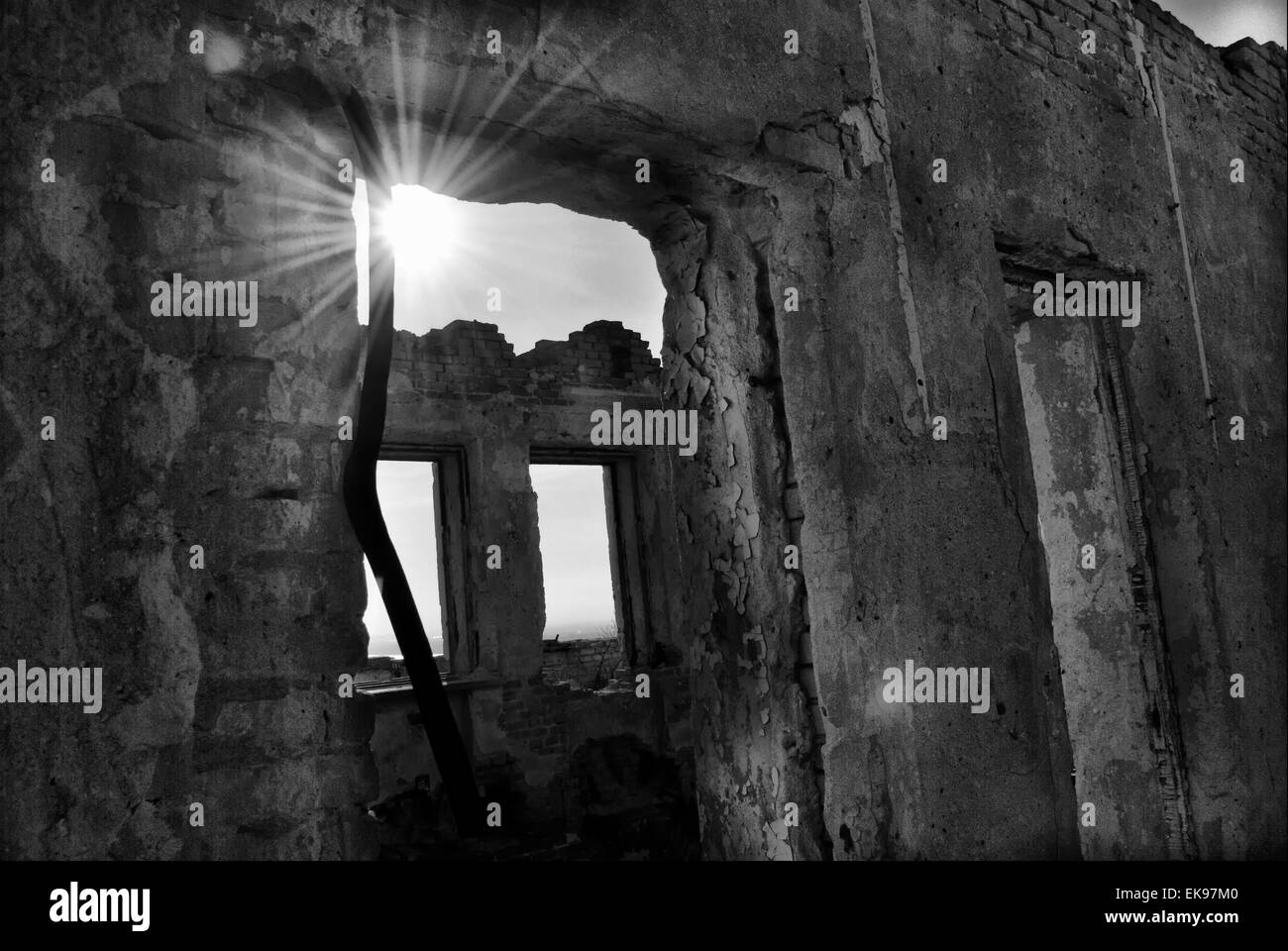 the ruins of an old building on the skyline Stock Photo - Alamy