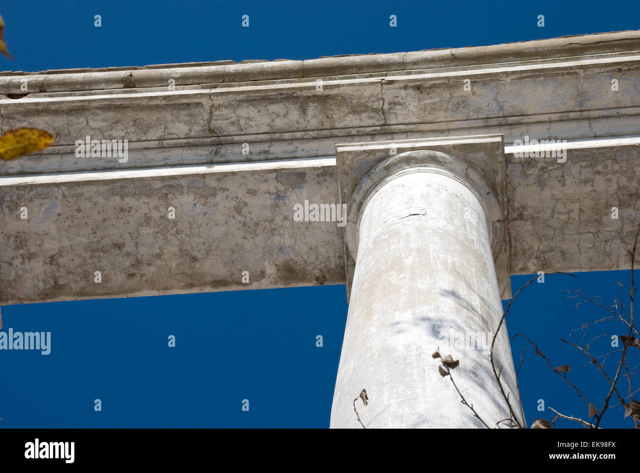 columns against the blue sky Stock Photo - Alamy