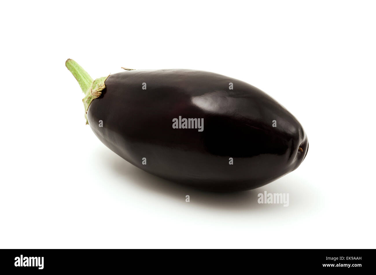 Italian eggplant on a white background Stock Photo