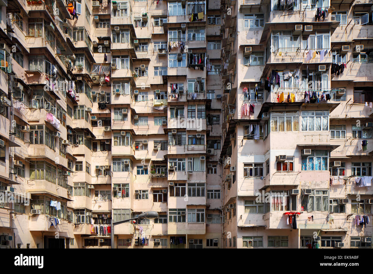 Old apartments in Hong Kong Stock Photo - Alamy