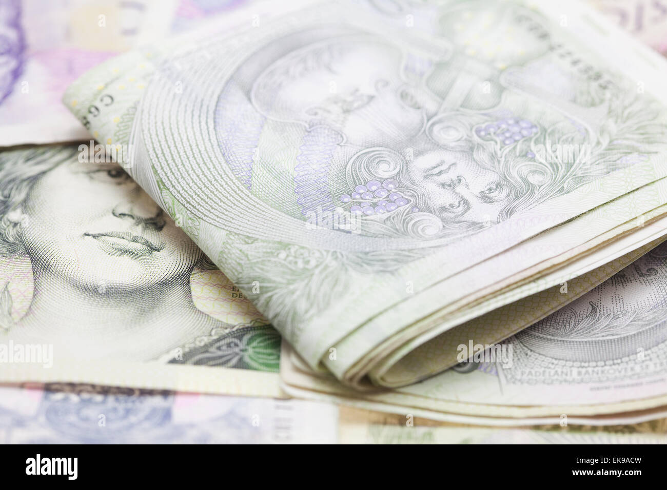 stack of paper money Stock Photo