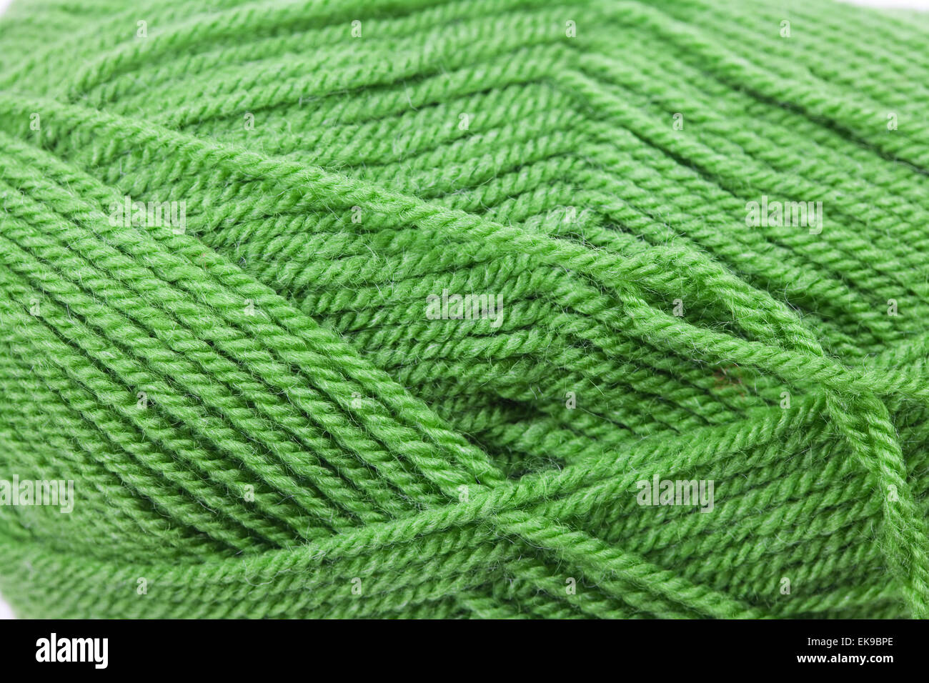 Skein of wool and knitted piece background Stock Photo - Alamy