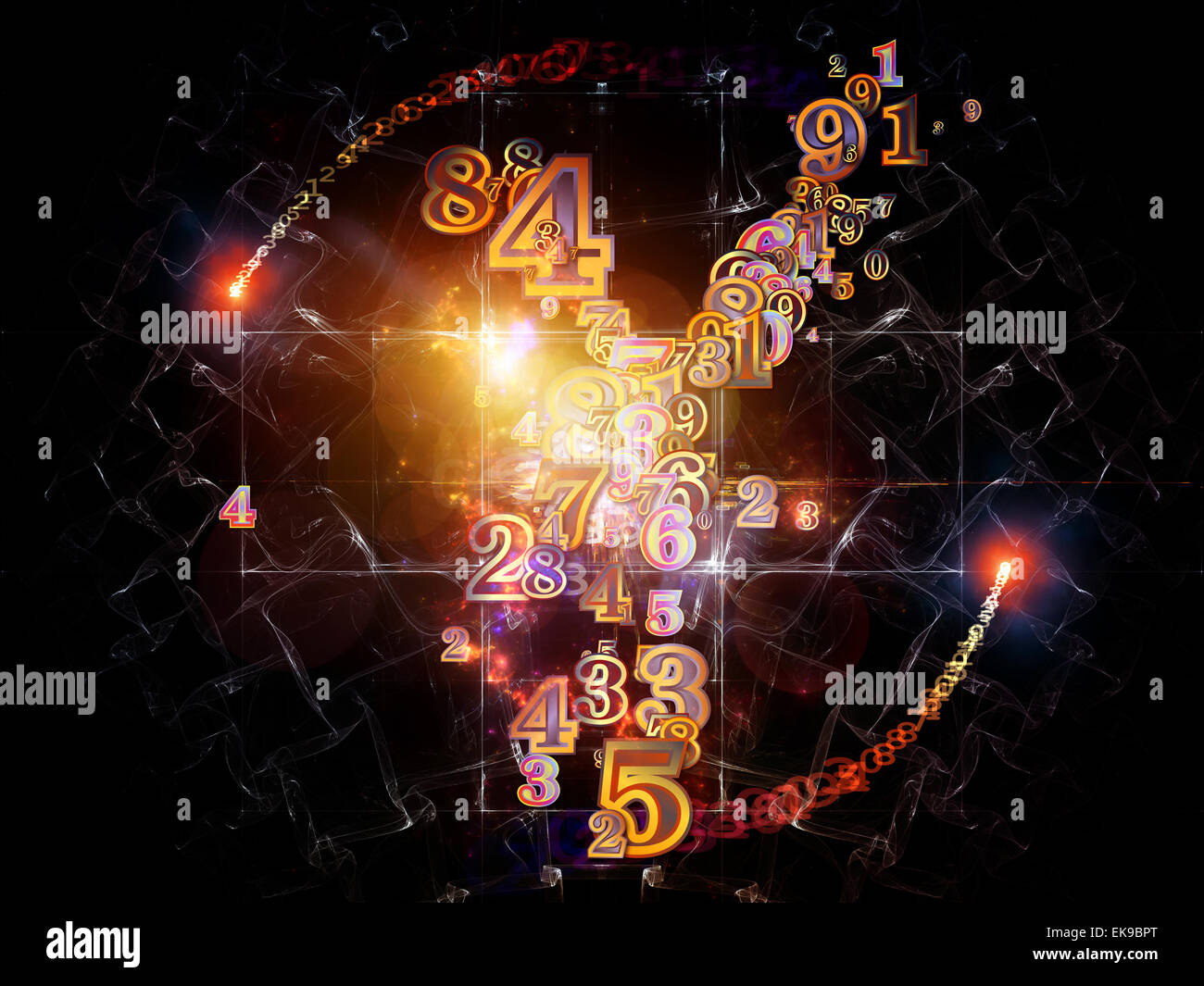 Inner Life of Numbers Stock Photo - Alamy