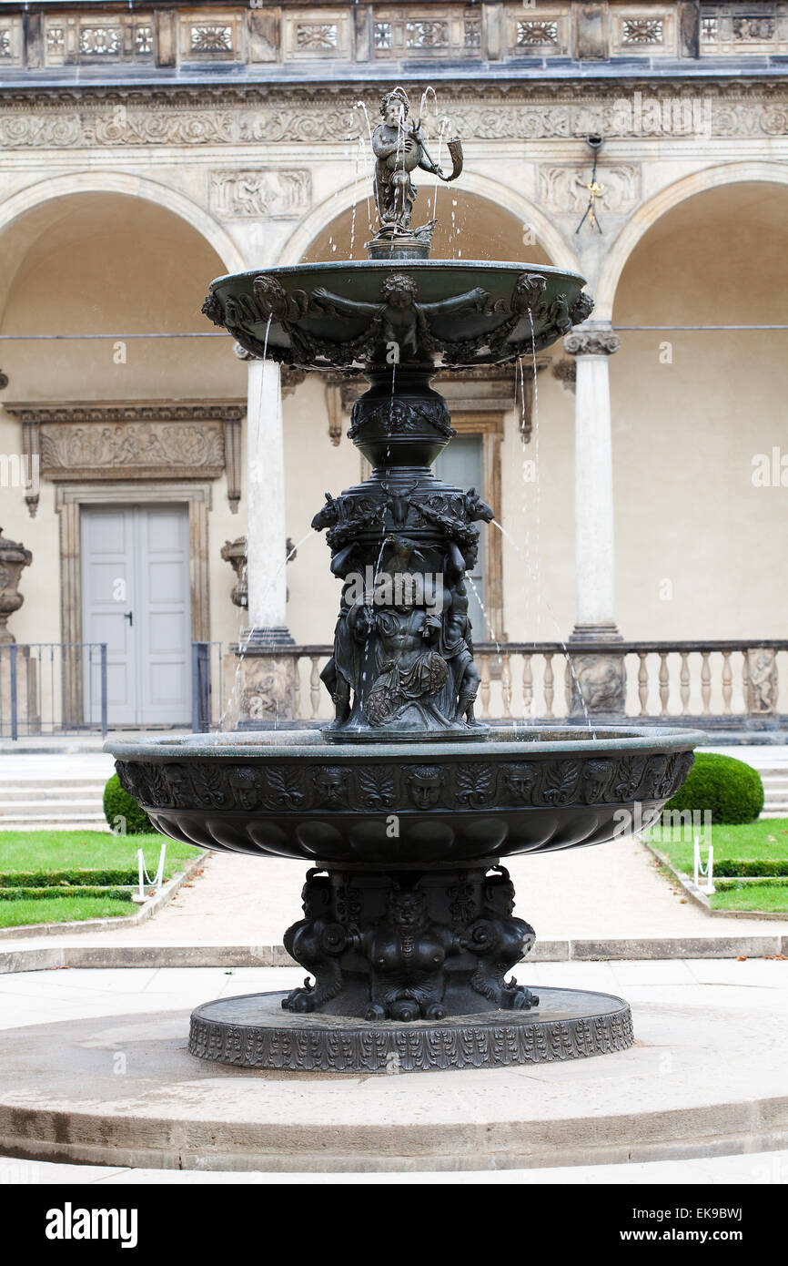 beautiful fountain in the park Stock Photo - Alamy