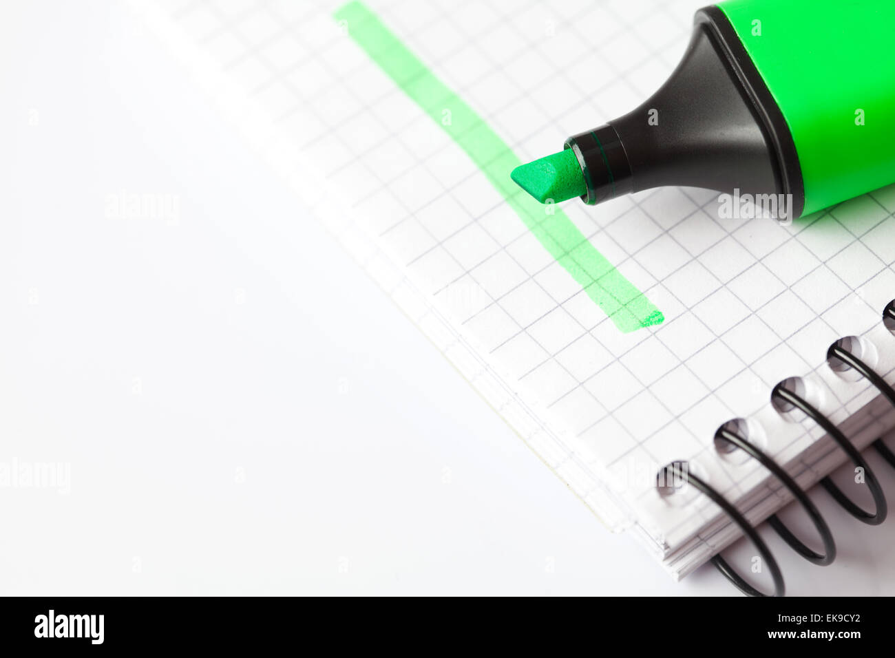 marker ,drawn line and notepad isolated on white Stock Photo Alamy