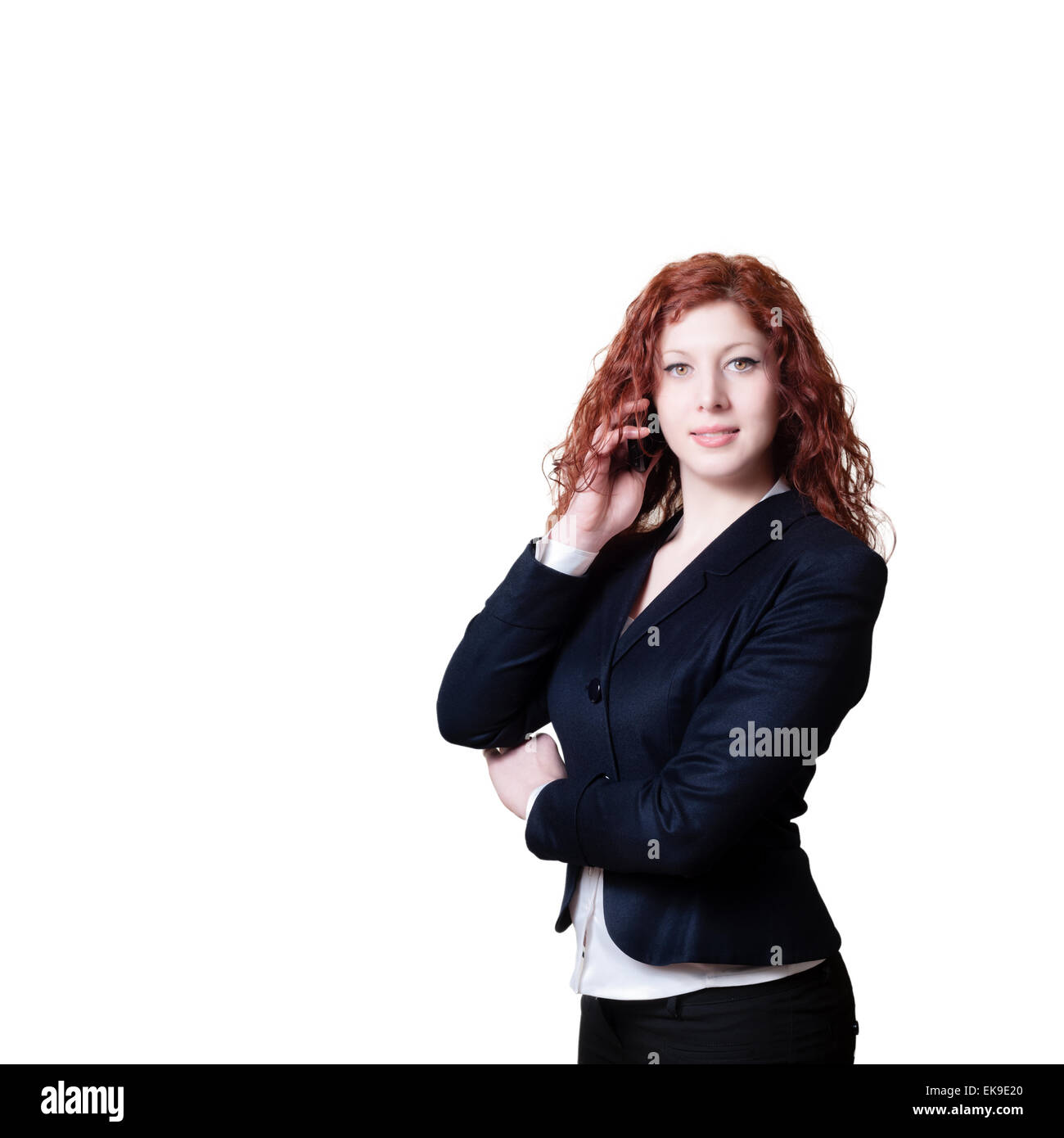Curly Red Hair Cut Out Stock Images Pictures Alamy