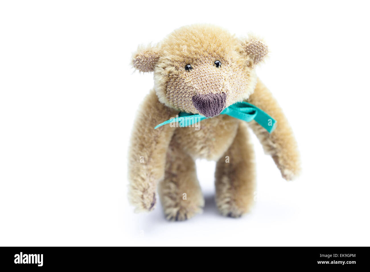 Teddy Bear with bow isolated on white Stock Photo - Alamy