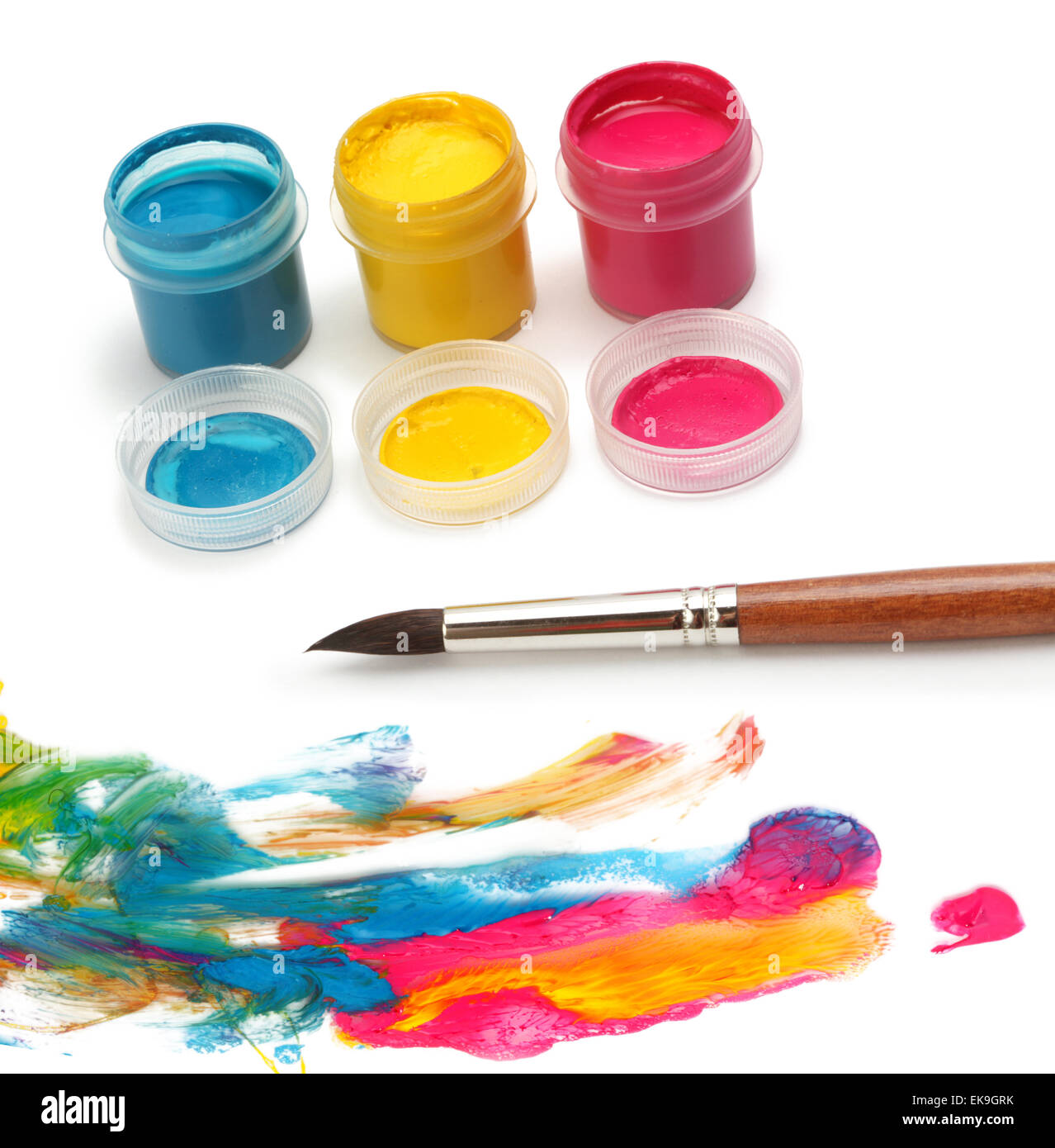 Gouache Paint Palette Acrylic Colors Painting Stock Photo 1473069641