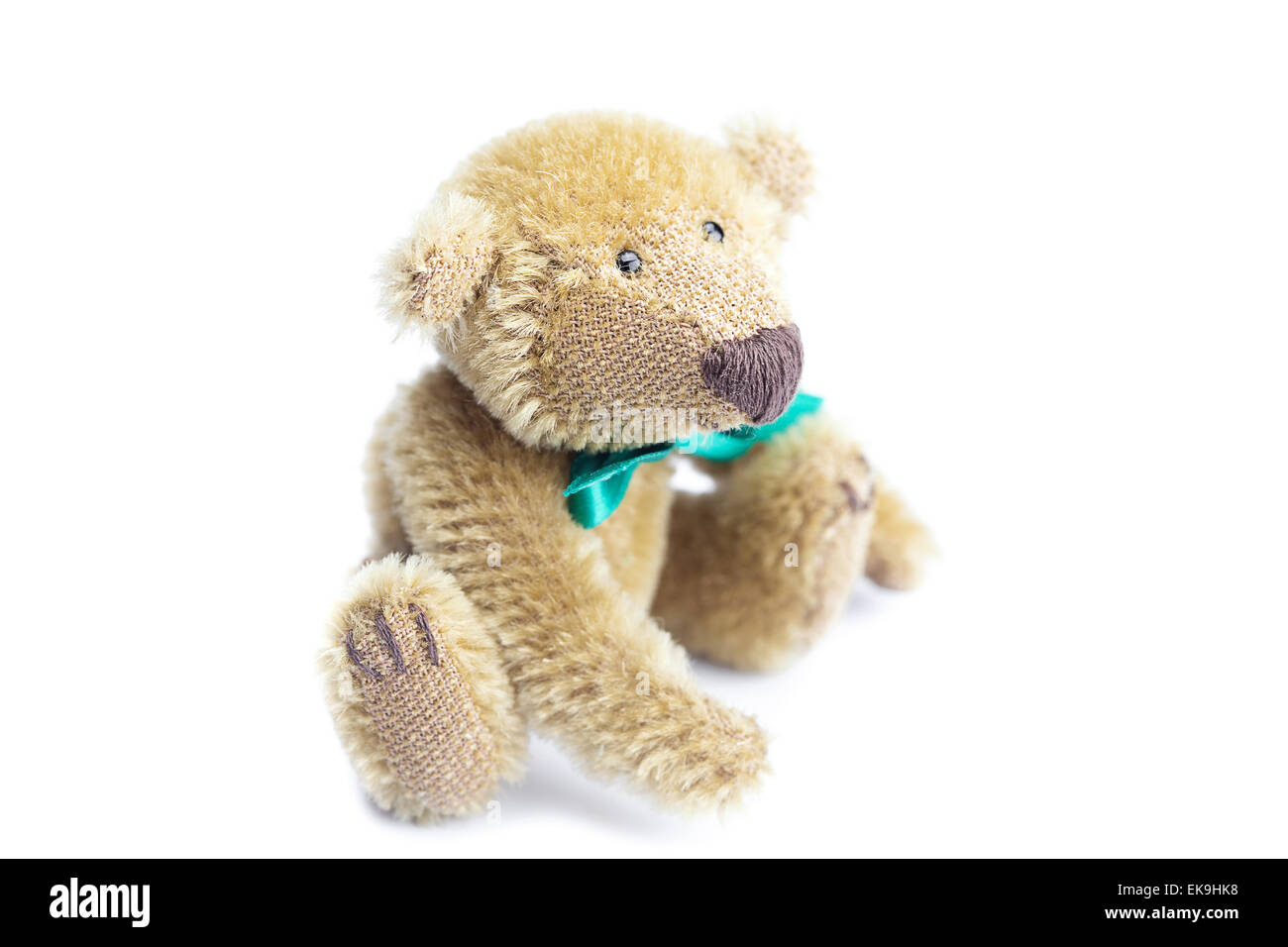 Teddy Bear with bow isolated on white Stock Photo - Alamy