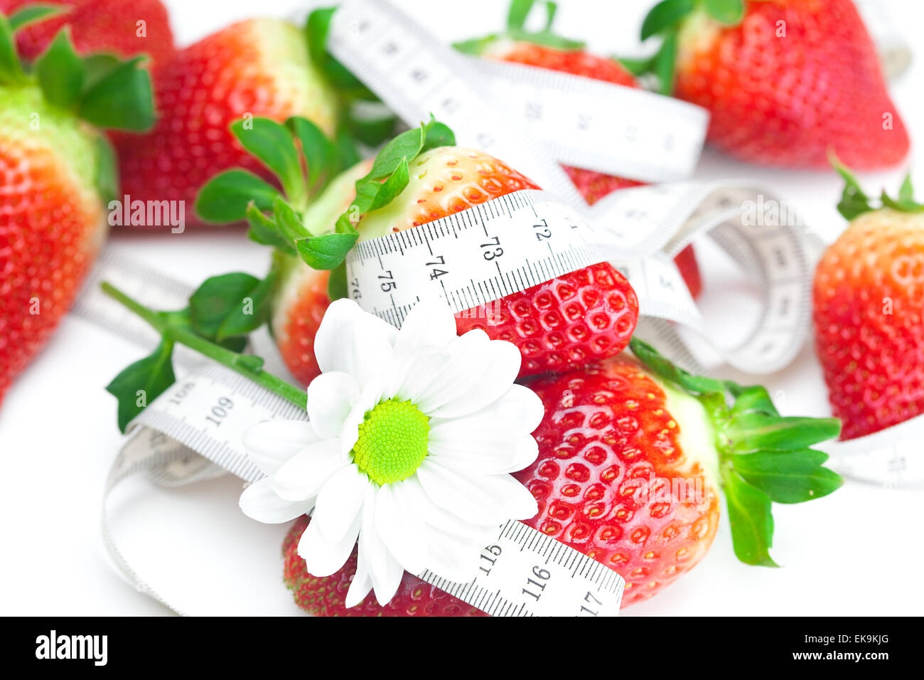 background of red big juicy ripe strawberry and flower Stock Photo - Alamy