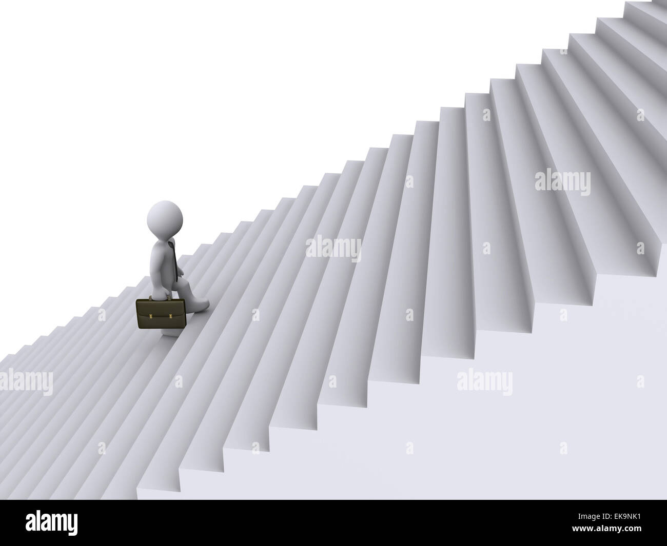 Businessman is climbing stairs Stock Photo - Alamy
