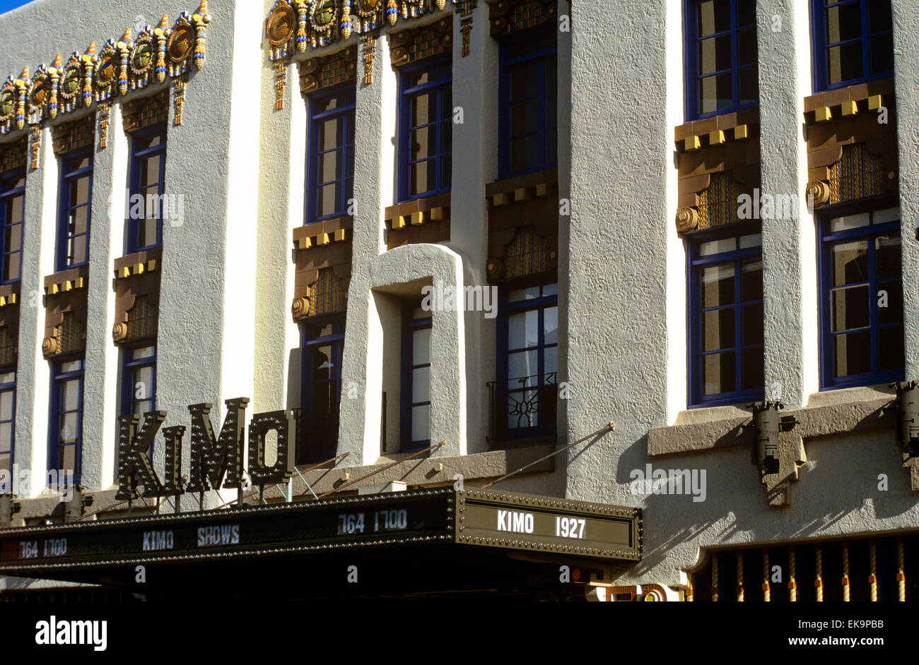 The 1927 King Theater on Central Avenue, Albuquerque, New Mexico, USA. Stock Photo