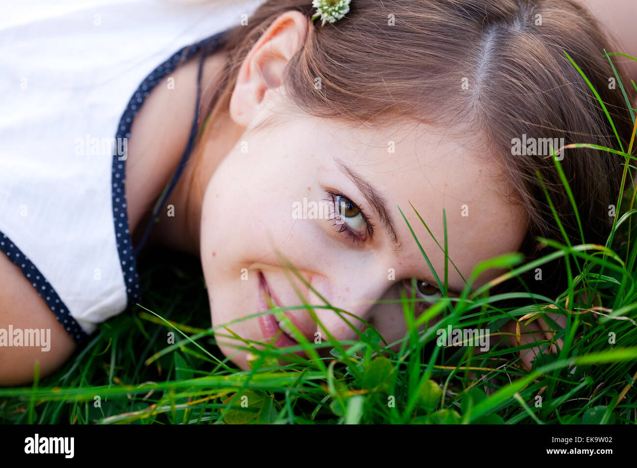 portrait of a beautiful young woman outdoor Stock Photo - Alamy