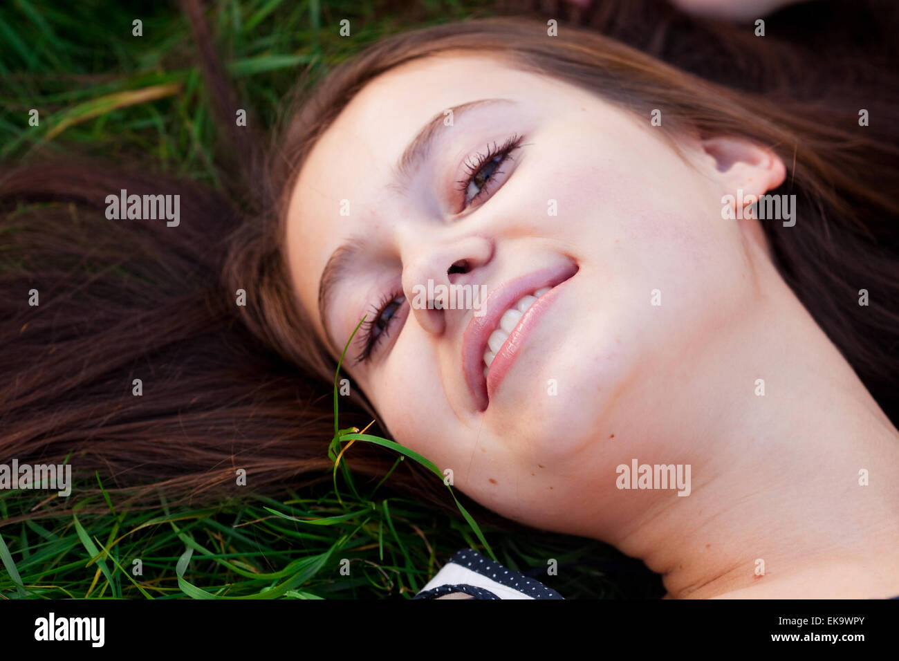 portrait of a beautiful young woman outdoor Stock Photo - Alamy
