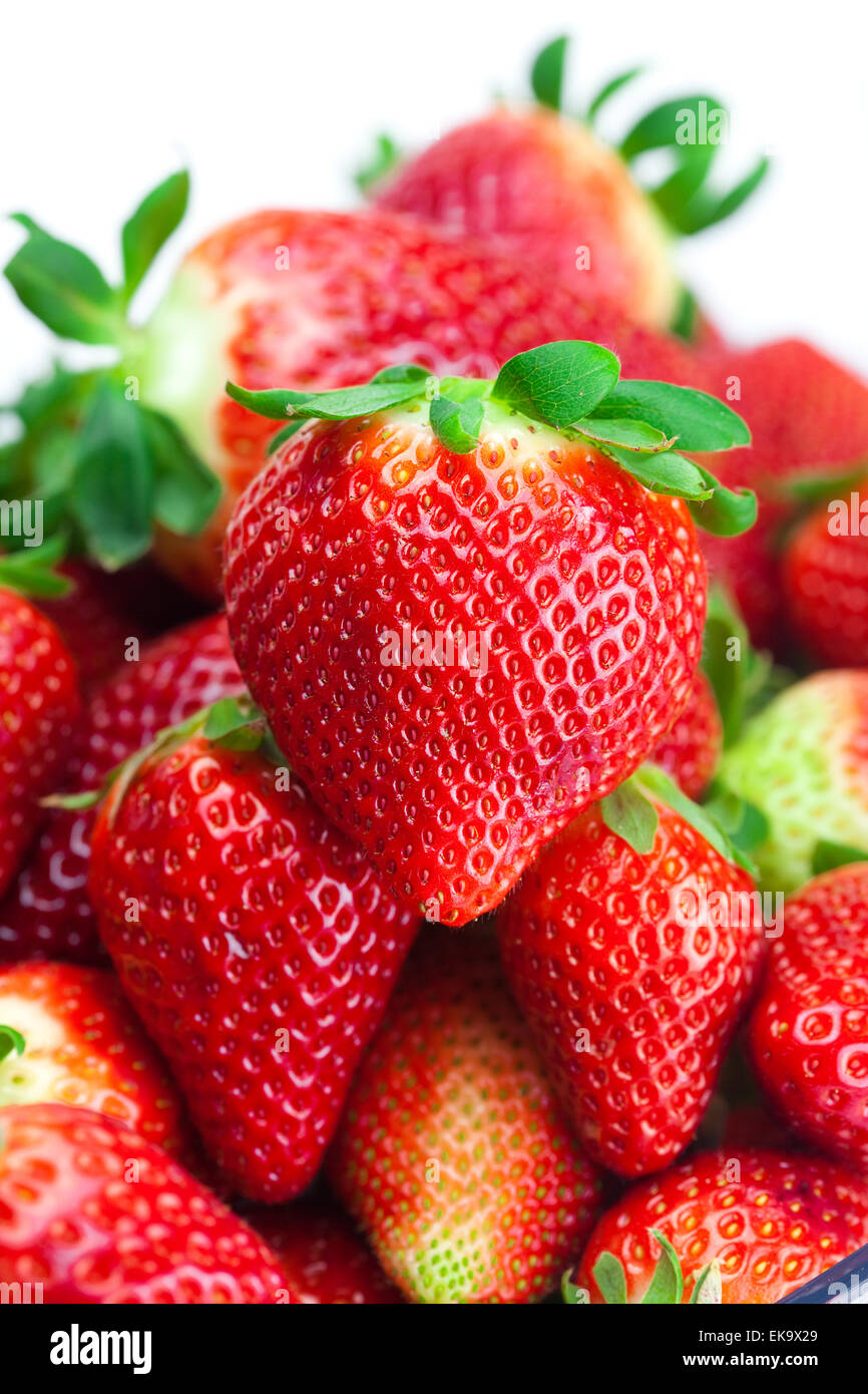 background of red big juicy ripe strawberries Stock Photo - Alamy