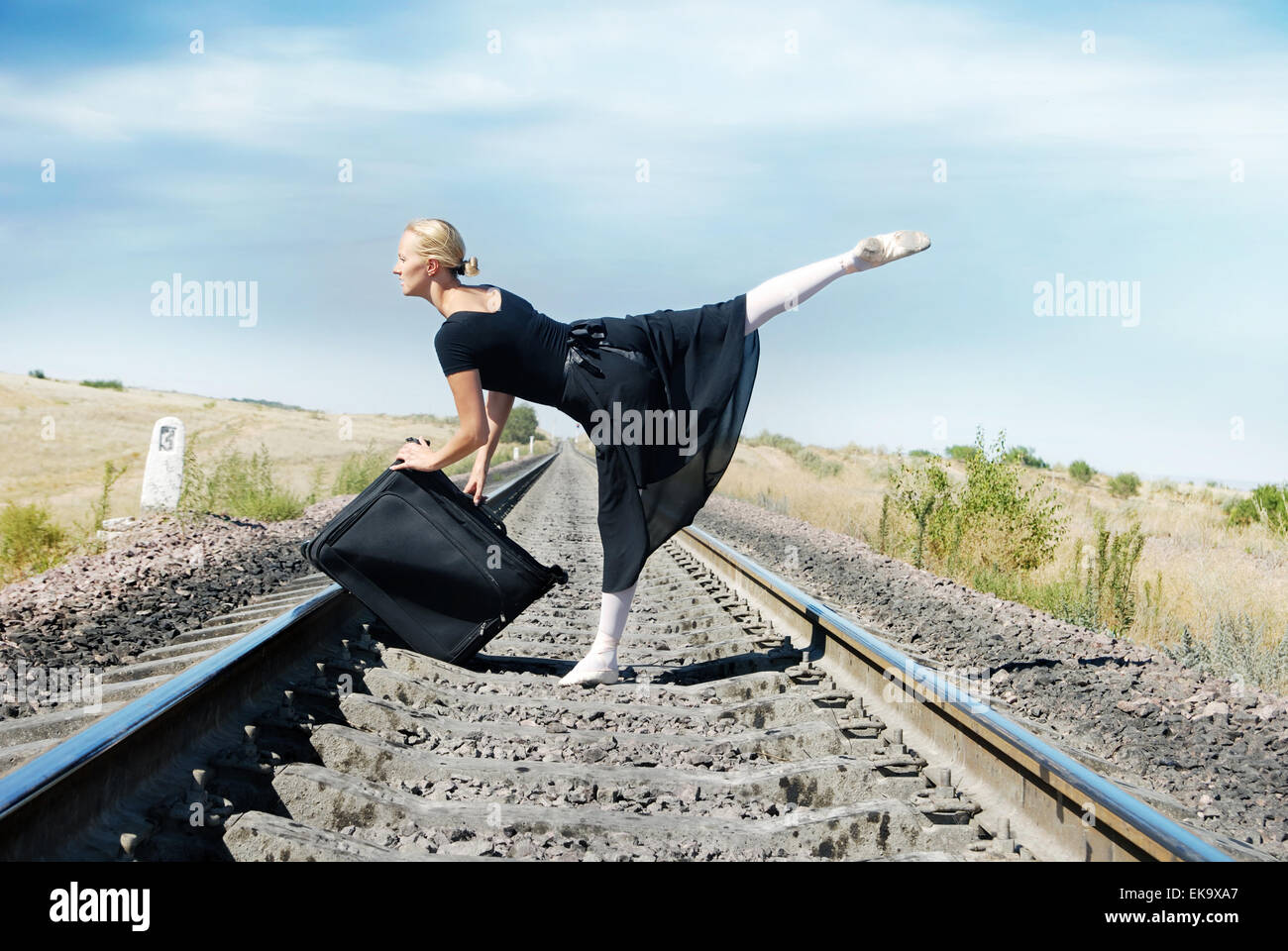 Travelling of ballet dancer Stock Photo Alamy