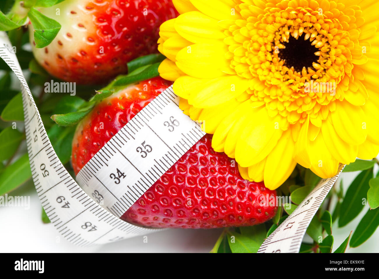 background of red big juicy ripe strawberry and flower Stock Photo - Alamy